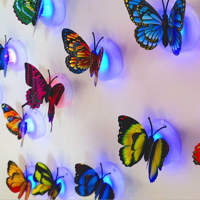 5Pcs Butterfly LED Adhesive Wall Decorative Light Beautiful Butterfly LED Light