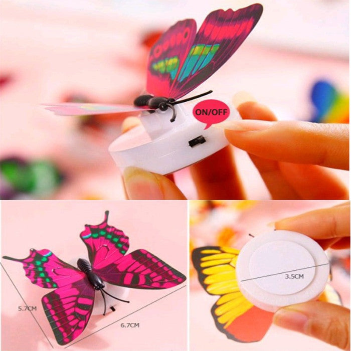 10 Pcs Butterfly LED Adhesive Wall Decorative Light Beautiful Butterfly LED Light